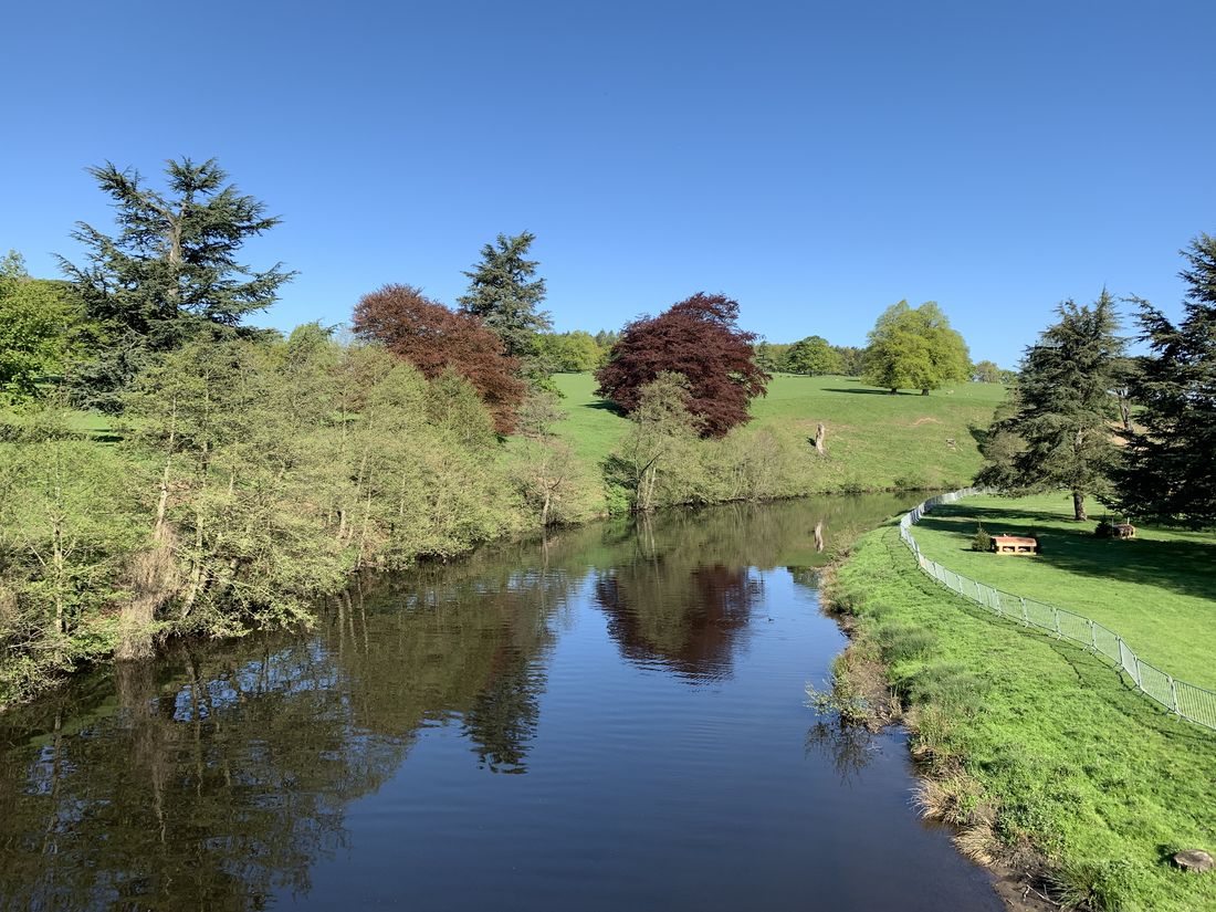 The River Derwent in Chatsworth Park