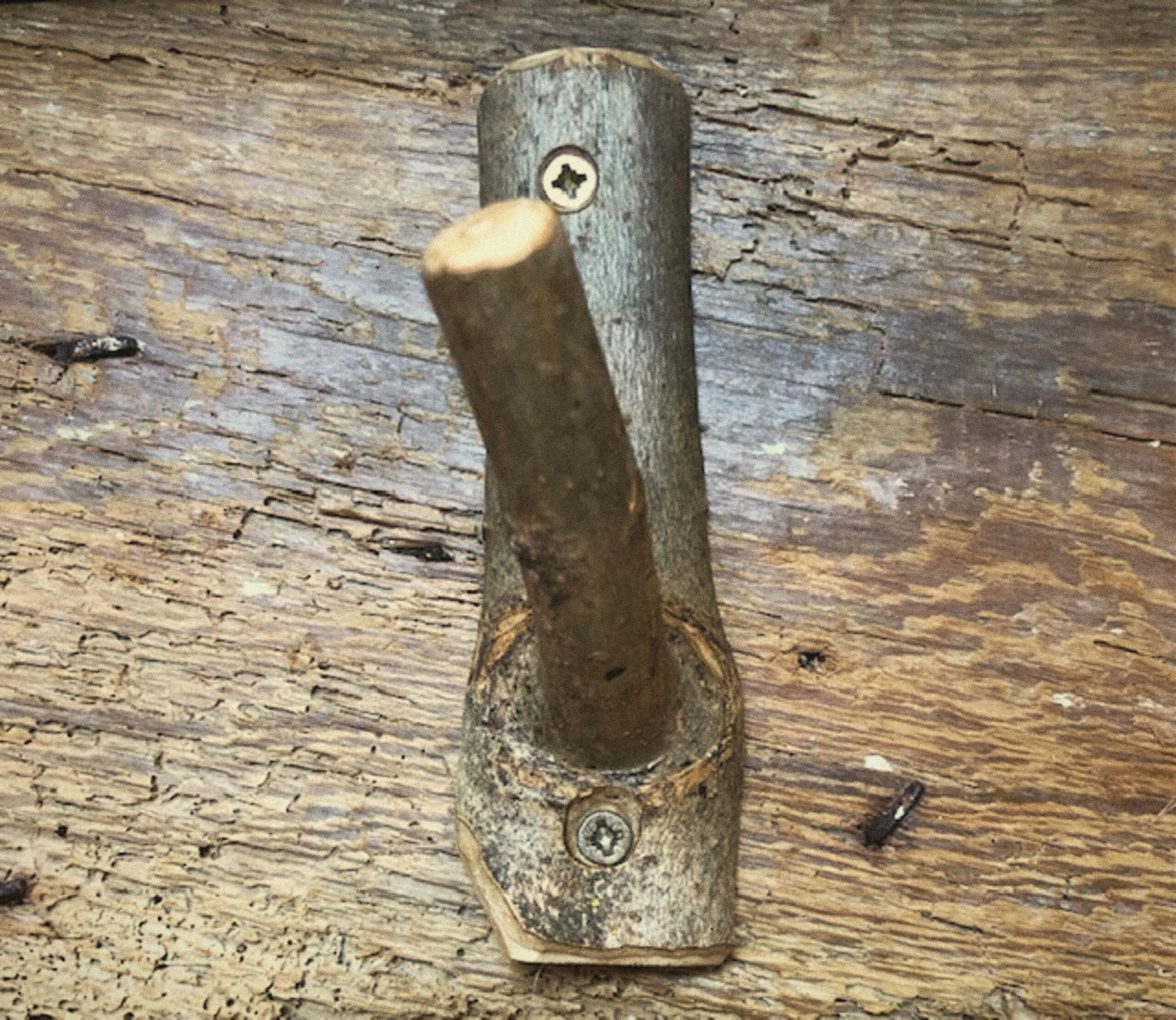An original metal fitting on The Carriage’s timber door