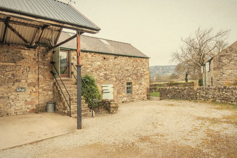 The stone steps up to The Hayloft